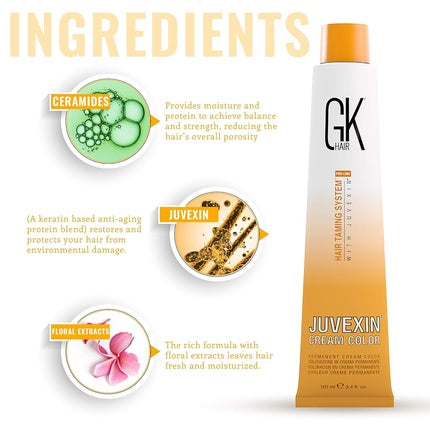 Cremă vopsea păr GK Hair Global Keratin, Ton Chocolate, 100ml