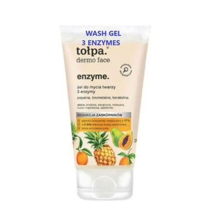 Gel de curățare facială, Tolpa, Sebio, 3 enzime, 150ml