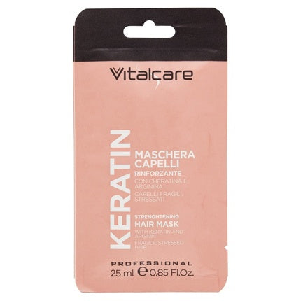 Mască păr Vitalcare cu Keratină și Arginină pentru păr fragil și deteriorat 25ml