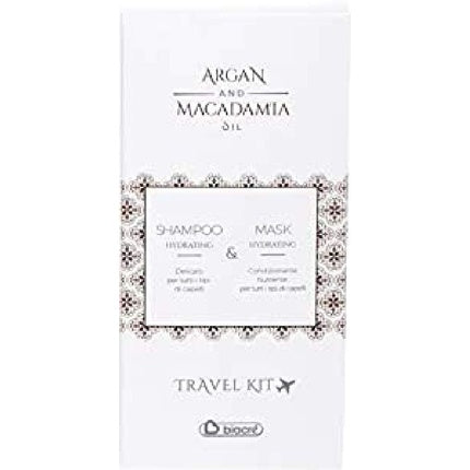 Kit Travel Shampoo și Mască, Biacrè, Argan și Macadamia, 100ml + 200ml