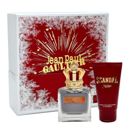 Set parfum Jean Paul Gaultier Scandal, 100ml EDT, gel de duș 75ml