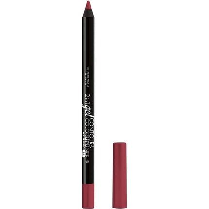 Creion contur buze, Deborah, 2-in-1 Gel Waterproof No.04