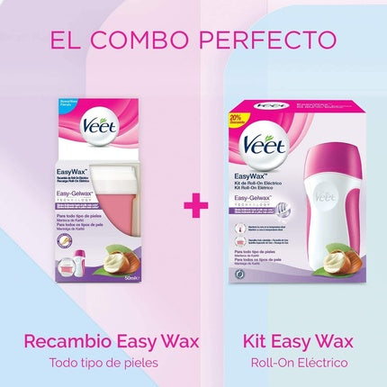 Kit ceară pentru epilare, Veet, 0.28kg