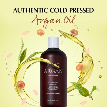 Șampon Reparare Argan Rated Green - Întărire pentru Păr Uscat, 383 g