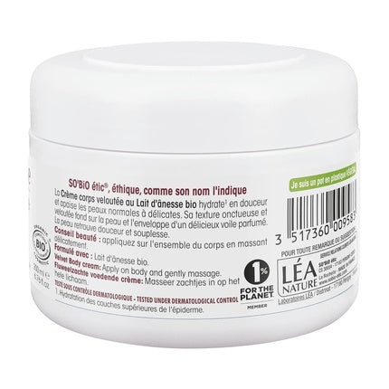 So'bio Etic Crema de Corp cu Lapte de Măgări, 235 g