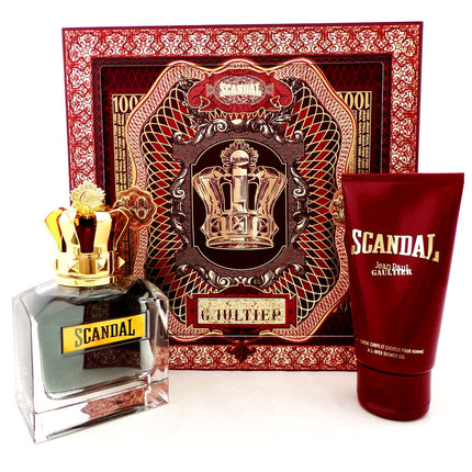 Set Parfum Jean Paul Gaultier Scandal, Apa de Toaletă & Gel de Duș, Masculin, 34 Oz + 25 Oz