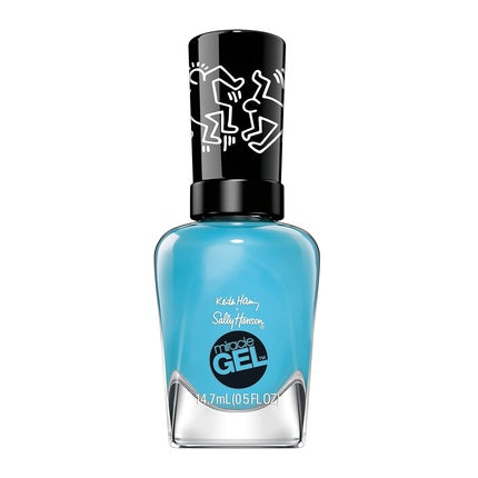 Lac de unghii, Sally Hansen, Colectia Keith Haring, albastru