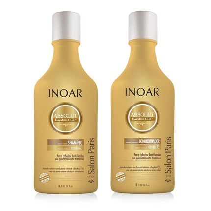 Set Îngrijire Păr Inoar Absolut Daymoist Keratin, 250 ml, duo