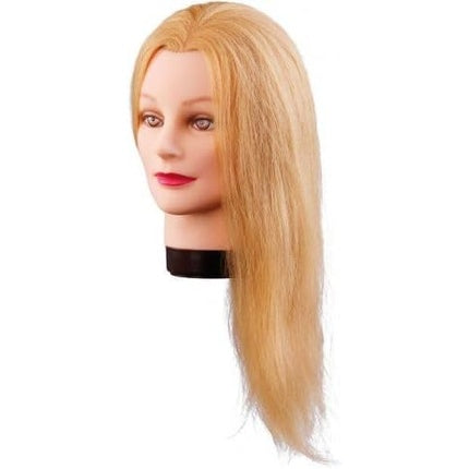 Pereche de manechin Comair Bungskopf Head Natural Hair Lilly Blond, păr blond natural