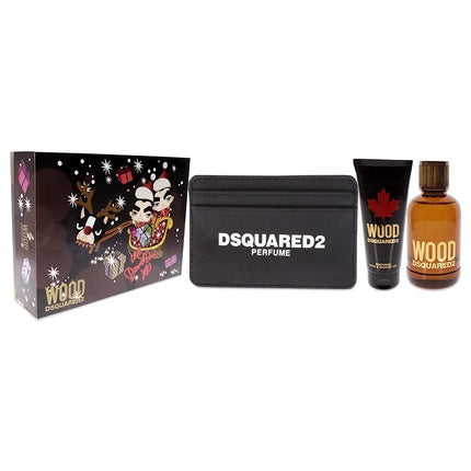 Set parfum Dsquared2 Wood, 100ml, negru