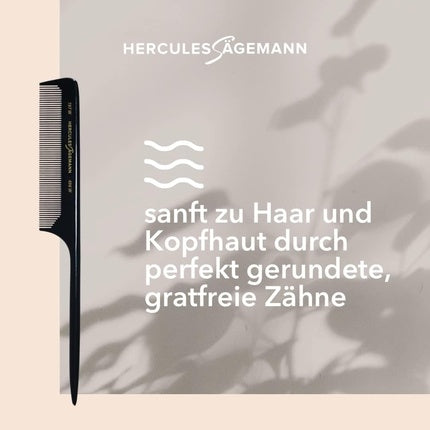 Coadă de coafat, Hercules Sägemann, NYH Handle 197/W8.5, negru