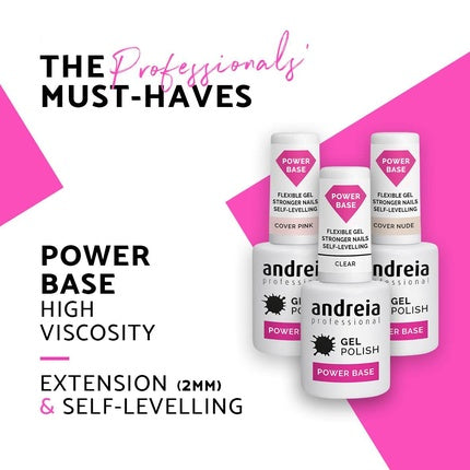 Lac Gel, Andreia, Power Base, alb lăptos, 10.5ml