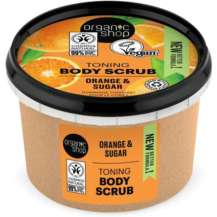Exfoliant corp, Organic Shop, portocală siciliană, 250ml