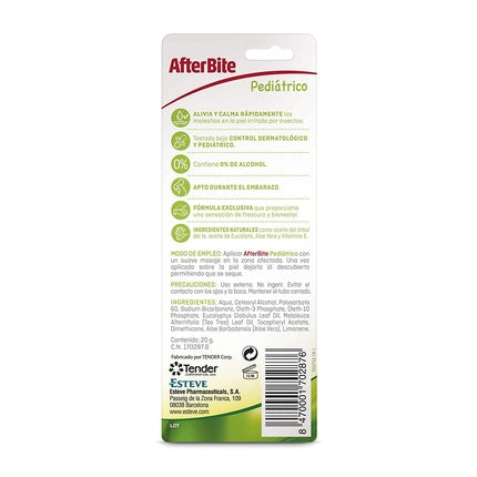 Gel anti-mâncărime pediatric Esteve, 20g alb