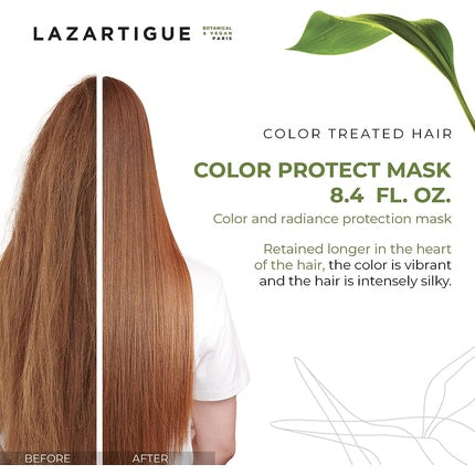 Lazartigue Colour Protect, Mască pentru păr colorat, 250ml, protecție culoare și strălucire