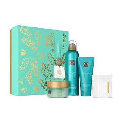 Set cadou Rituals The Ritual Of Karma, set corp, ambalaj verde cu imprimeu aur