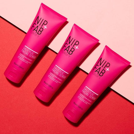 Exfoliant facial, Nip+Fab, Salicylic, roz, 75ml