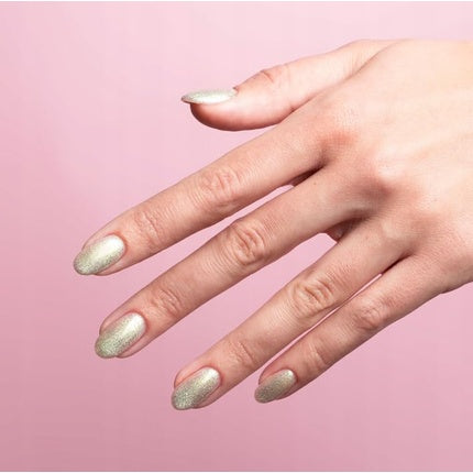 Semilac UV Gel Polish, Hybrid 483 The Fun One, Verde Auriu Glitter, 7ml
