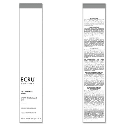 Spray Texturizant pentru Păr Uscat, Ecru New York, 190 ml