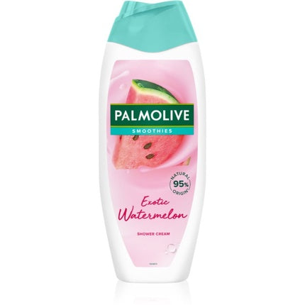 Gel de duș Palmolive Smoothies Exotic Watermelon, 500 ml, roz cu capac turcoaz