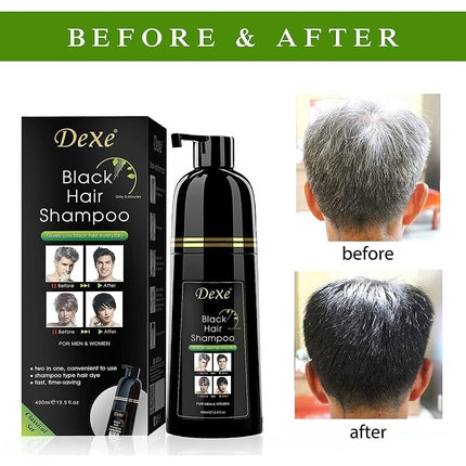 Șampon colorant Dexe Black Hair, 400ml