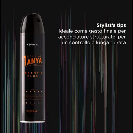 Spray de păr Kemon Hair Manya Dreamfix Plus, 300 ml - Fixare puternică pentru toate tipurile de păr