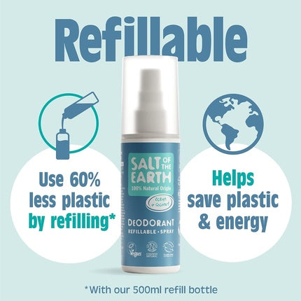 Deodorant spray, Salt of the Earth, 100ml, ocean și cocos