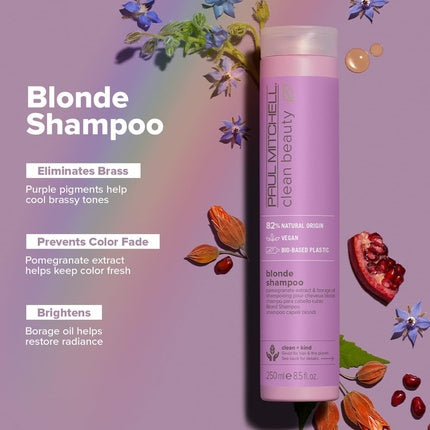 Șampon, Paul Mitchell, Clean Beauty Blonde, mov, 250ml