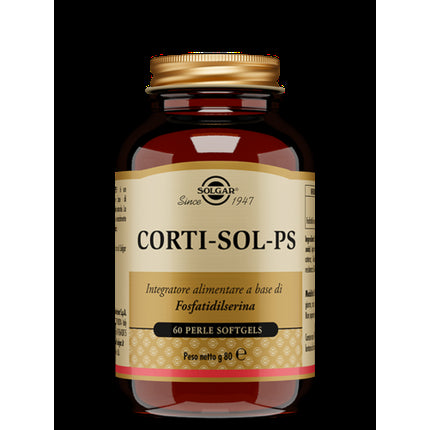 Supliment Solgar CORTI-G-PS, 60 capsule, sticlă maro