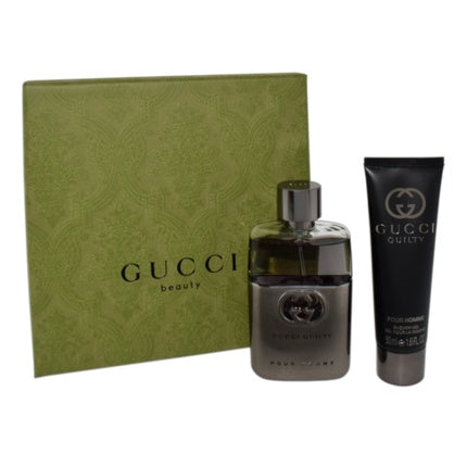 Set Parfumat Gucci Guilty Pour Homme, 50ml EDT și 50ml Gel Duș