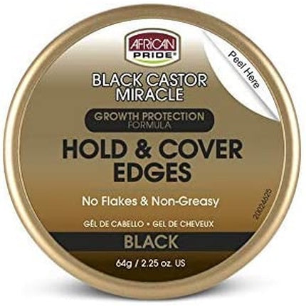 Gel de păr African Pride Black Castor Miracle Hold & Cover Edge Gel, 64g