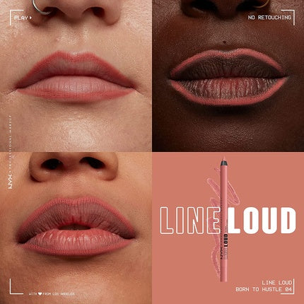 Creion de buze, NYX Professional Makeup, Line Loud Lip Liner, Muted Rose