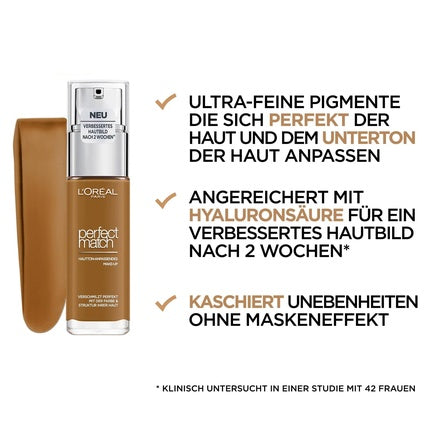 Fundație L'Oréal Paris Perfect Match, 9.R/9.C Deep Cool, 30ml