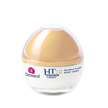 Dermacol HT3D Hyaluron Therapy Wrinkle Filler Night Cream, cremă de noapte anti-riduri, 50ml