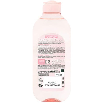 Apă Micelară Garnier Skin Active Rose, Soluție All-in-1 pentru Piele Plictisită și Sensibilă, 400ml