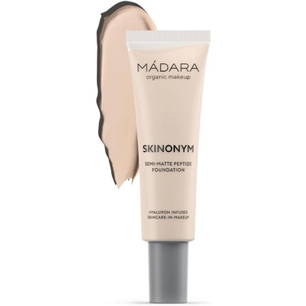 Fond de ten, Mádara, SKINONYM Semi-Matte, 30 ml, porțelan