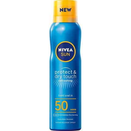Spray protector solar Nivea Sun Protect & Refresh SPF50, albastru, 225g