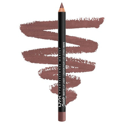 Creion Contur Buze Matte, NYX Suede Matte Lip Liner, Los Ángeles, Nuanță Bej-Maro