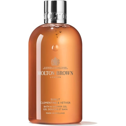 Gel de duș, Molton Brown, Sunlit Clementine & Vetiver, 300ml