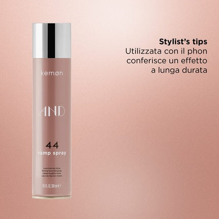 Spray de păr, Kemon, AND 44 Vamp, 300ml, maro