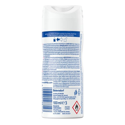 Spray Deodorant Antiperspirant Nivea Black & White Invisible Clear 100ml