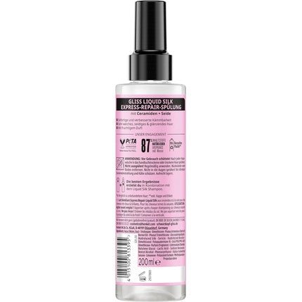 Balsam păr, Gliss, Liquid Silk, 200 ml, roz