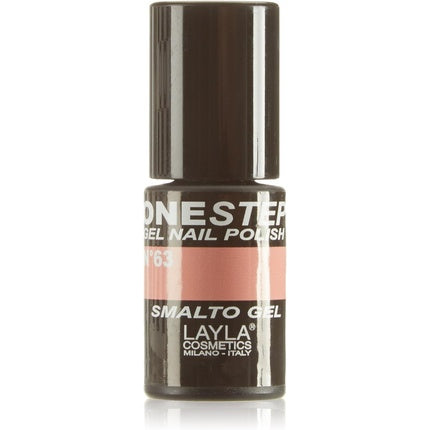 Smalto Gel Nail Polish, Layla Cosmetics, One Step #63, culoare corai, capacitate 10ml