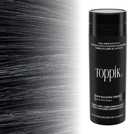 Fibre Păr, Toppik, Black, Keratină Naturală