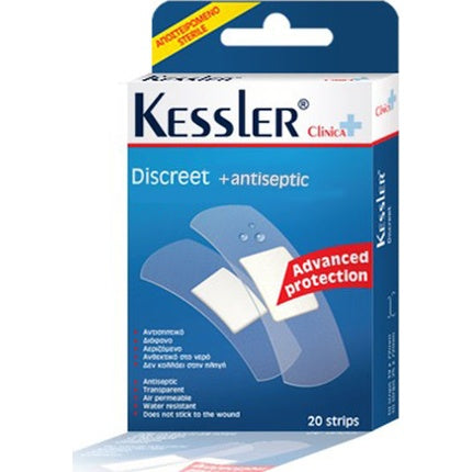 Kessler Clinica Discreet Antiseptic Waterproof And Sterile Adhesive Dressings 20 Pieces