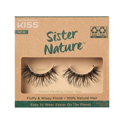 Pestice false Kiss Sister Nature Lash - Dawn, natur, 1 pereche