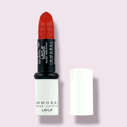 Layla Immoral Shine Lipstick 25, ruj mat, portocaliu
