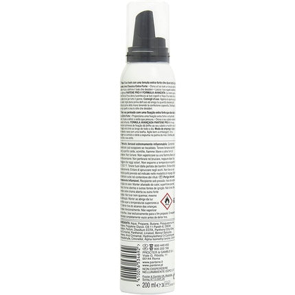 Moussă pentru păr, Pantene Pro-V New Linea Classica Extra Strong Hold, 200 ml, alb