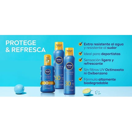 Spray protectie solara, Nivea, Protect And Refresh SPF50, 200ml