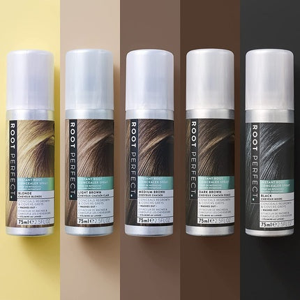 Root Perfect Light Brown, Spray de vopsit păr, 75ml, Culori naturale